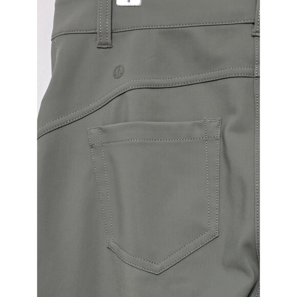 Lululemon City Sleek Slim-Fit 5 Pocket High-Rise Pant size 29 in Grey Sage - Picture 5 of 10